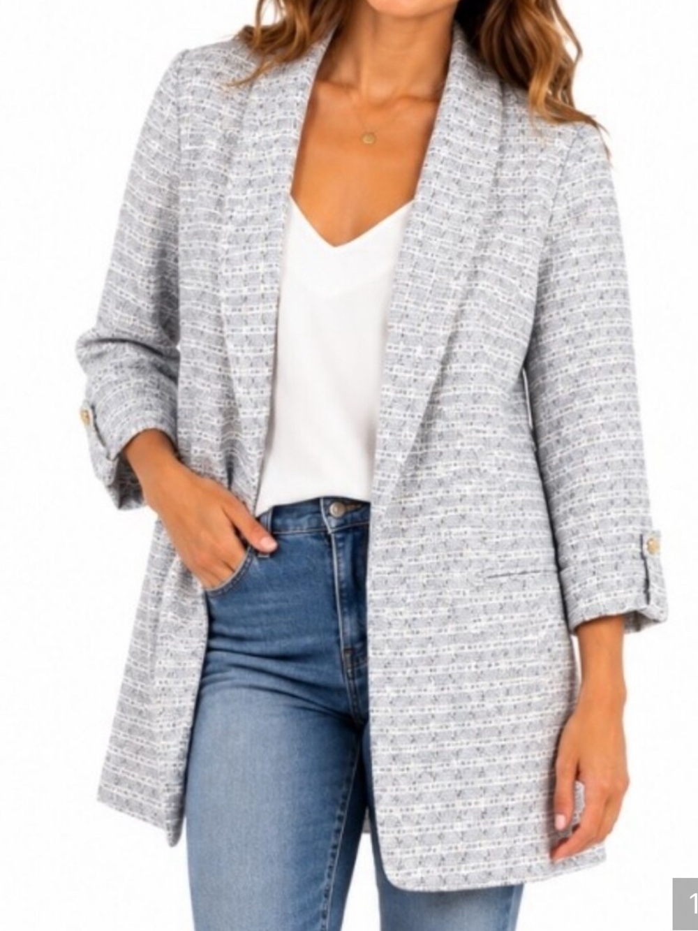NWOT Anne Klein tweed blazer